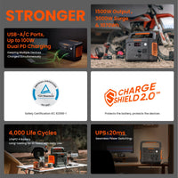 Jackery szett – Explorer 1000 V2 + SolarSaga 100W