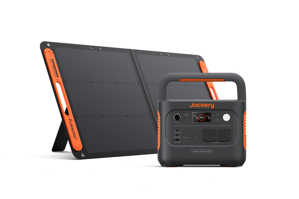 Jackery szett – Explorer 1000 V2 + SolarSaga 100W